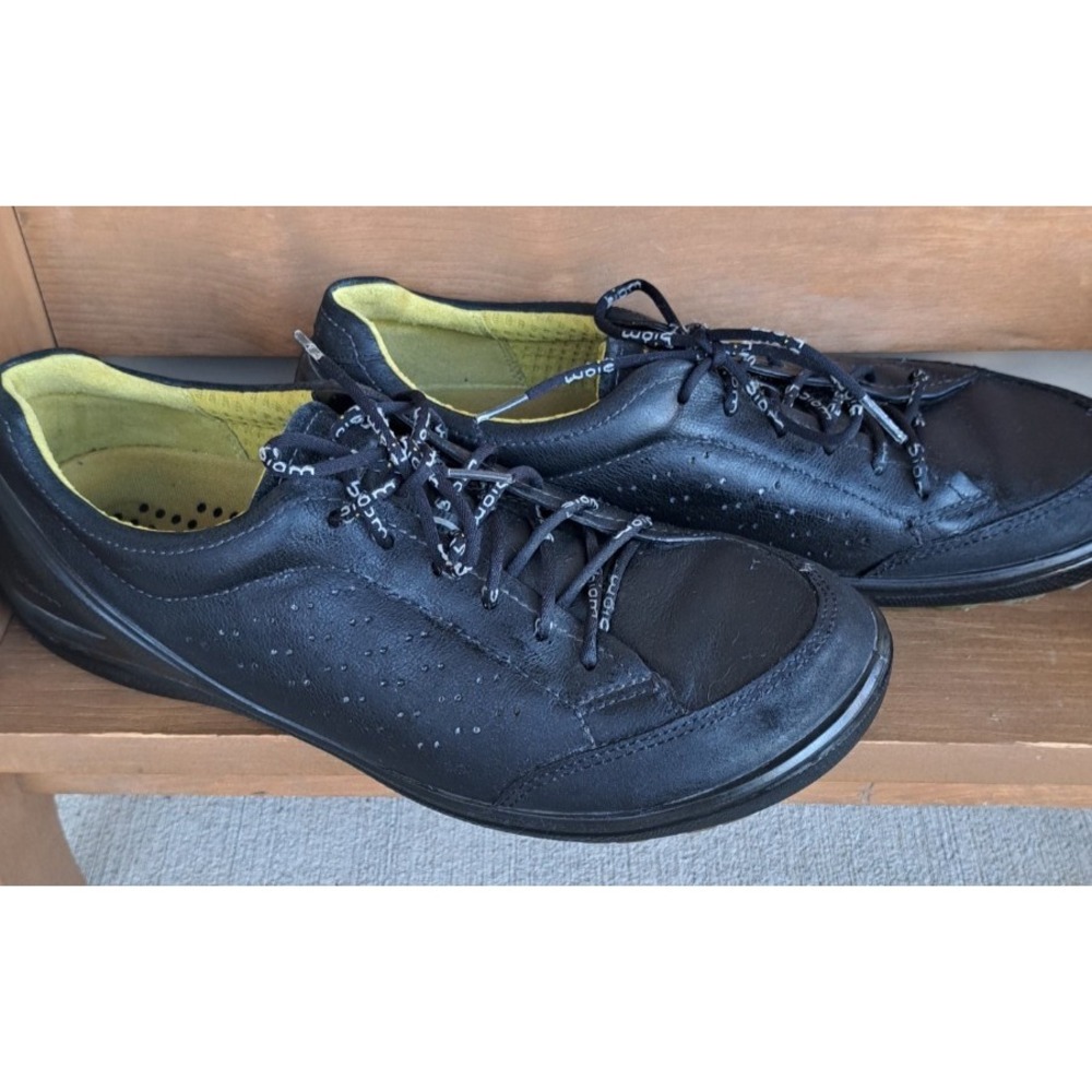 Ecco Biom Grip Mens Black Leather Comfort Shoes Sneakers EU 44 US 10 10.5 Low To